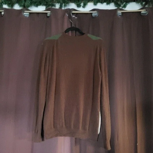 McGeorge Scotland 100% Cashmere Sweater Argyle Brown Green Beige - Medium